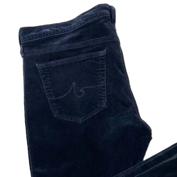 Ag The Stevie Navy Corduroy Ankle Pant Straight Leg Size 32R - Picture 3 of 14